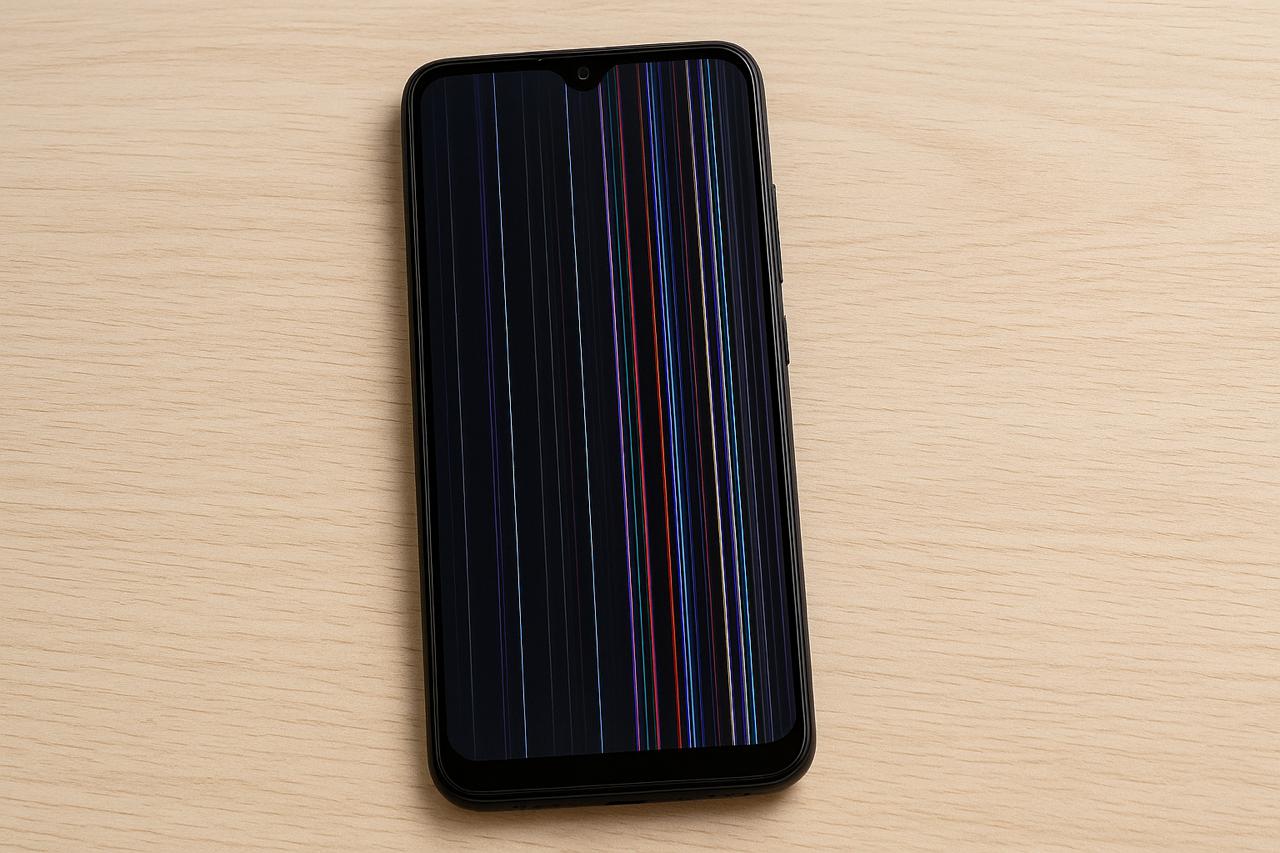 LCD HP Android Bergaris, Diganti Atau Diperbaiki?